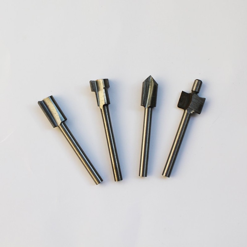 Leen4You 1/8"(3.2mm) Mini Shank HSS Titanium Router Bits Fit for