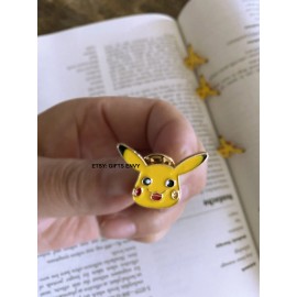 Small Cute Pokémon Anime Cartoon Animal Face Pin - Character Enamel Lapel Brooch
