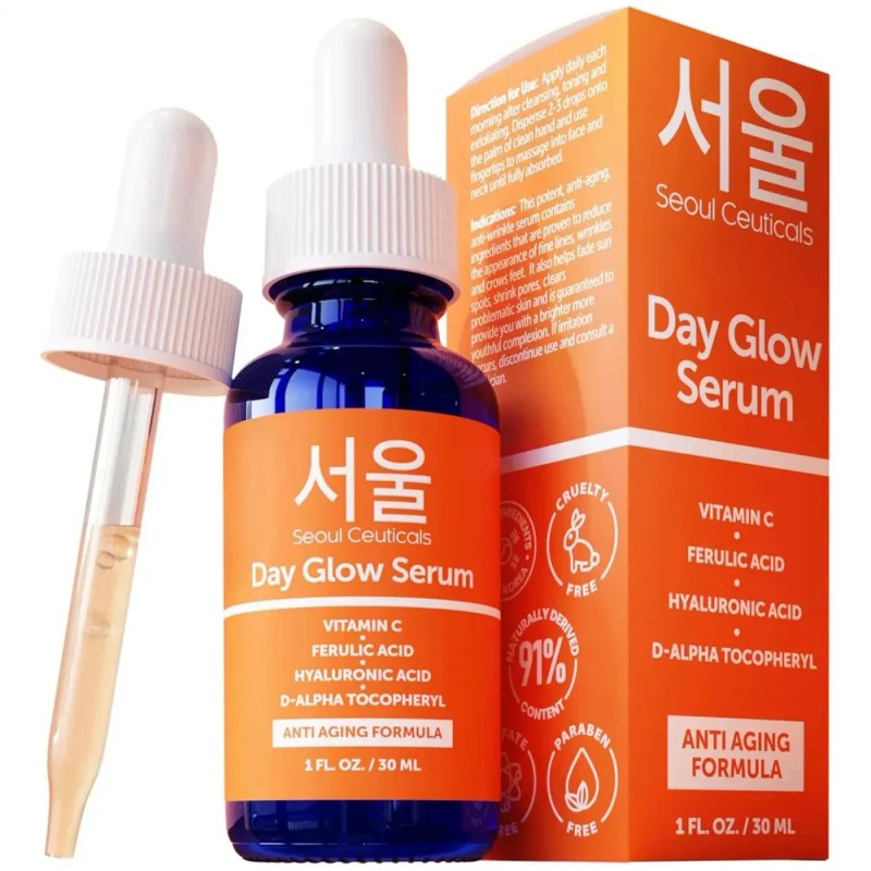 Sérum Coreano De Ácido Hialurónico Con 20% De Vitamina C