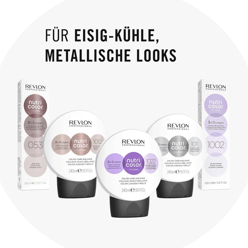 Nutri Colour Filters, Toning Filters 1002 Bright Platinum, 100 ml,