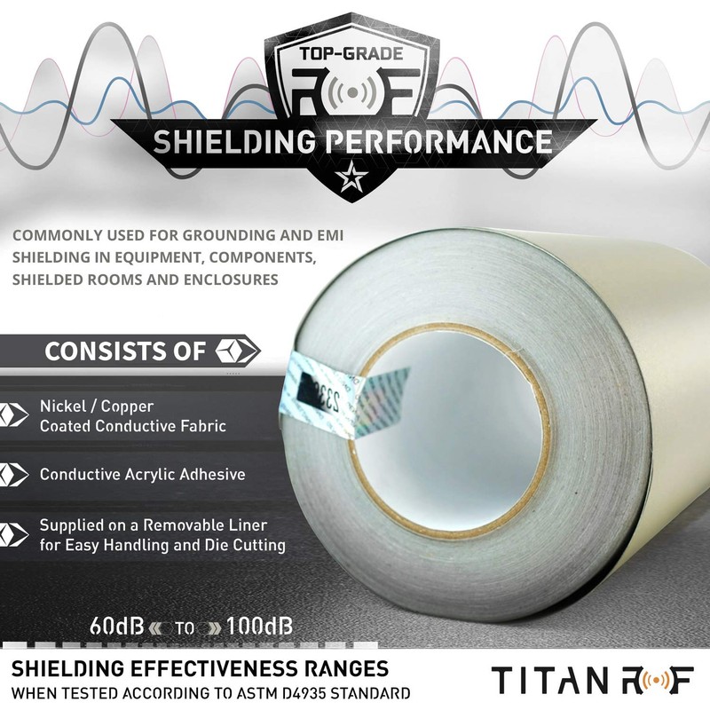 Mission Darkness TitanRF Faraday Tape // 6in W x 10ft