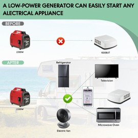 KARCOCA Soft Start for RV Air Conditioner,Air Conditioner Soft Start Enables Easy Start an A/C & Appliances on RV Power with a Small Generator,Ideal for RVs, Campers, Trailers, and Vehicle AC Systems