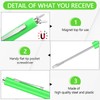 Shimeyao 20 Pcs Pocket Flat Head Screwdriver Set Small Magnetic