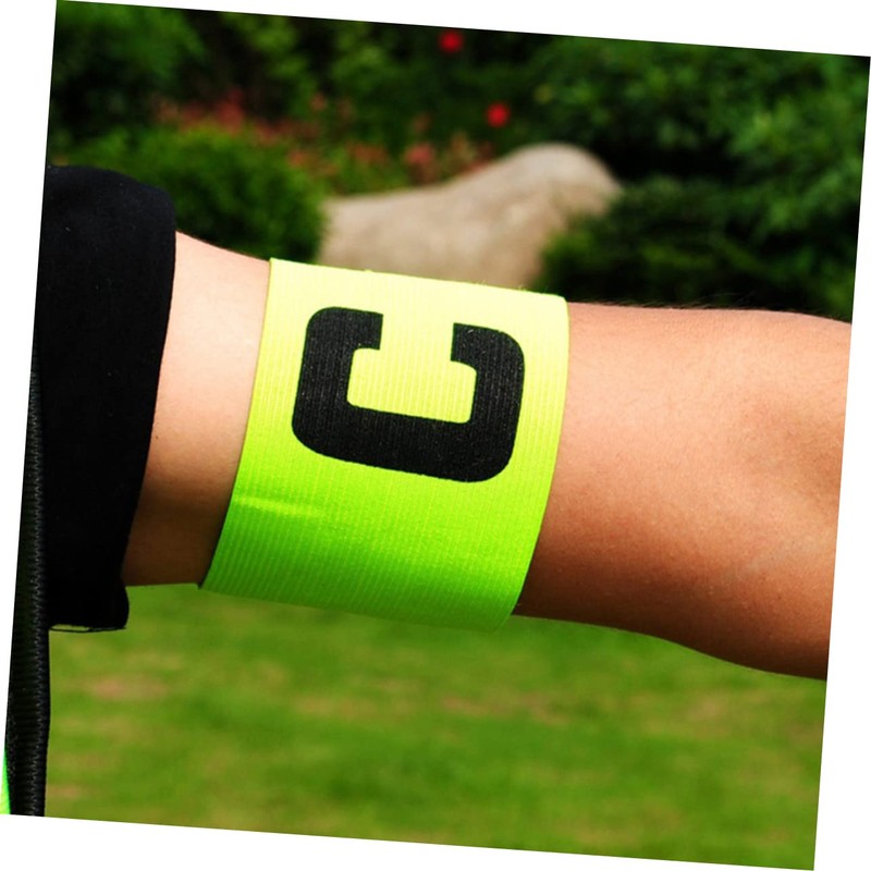 BIUDECO 5 Pcs Wear Resistant Captain Armbands for Soccer Arm