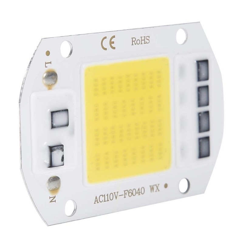 LED Chip, 50 W, 110 V, COB Light Source, Surface