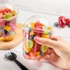 Zezzxu 50 Pack 10 oz Clear Plastic Dessert Cups with