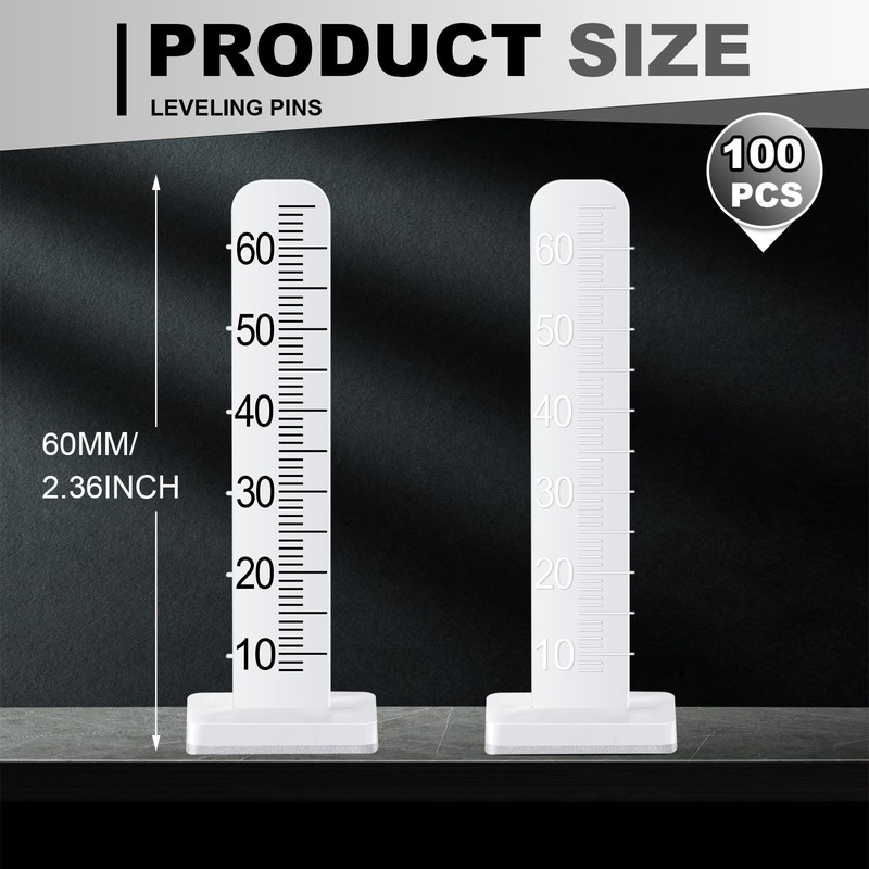 CroBlissful 100 Pcs Self Leveling Pins 2.36 Inches (60 Mm)