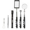 Neiko 6 Pcs Telescopic Magnetic Pick-Up Tools & Inspection Mirrors