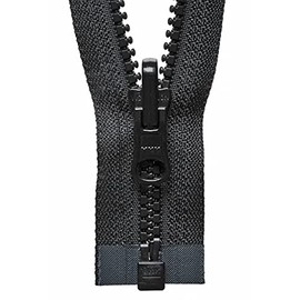 YKK Reversible Zip, No. 580 Black, 76 cm Length
