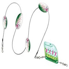 Panther Martin MDR_15_RTH High Lake Rudder Troll Fish Attractor, Rainbow/Trout