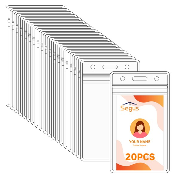 Segus Card Holder, Pack of 20 Student ID Cases, Credit