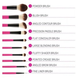 Bh Cosmetics Weekend Festival Set Brochas 10pc 100% Original