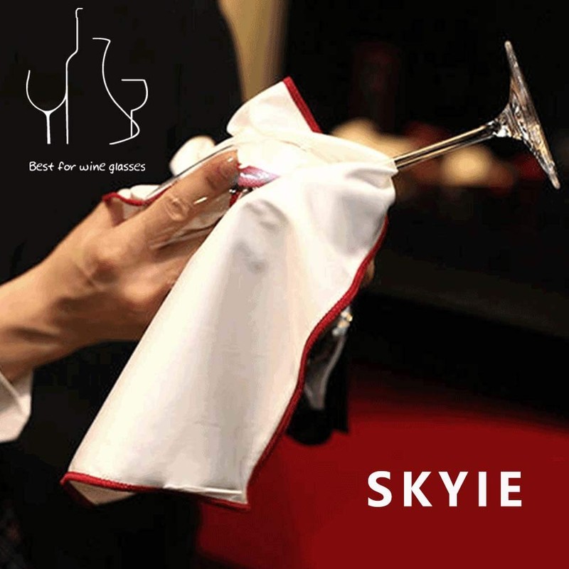 SKYIE Glass Microfiber Polishing Cloth Dish Towel