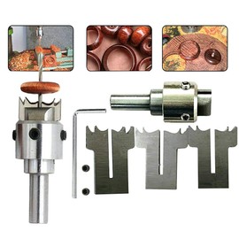 10PCS Drill Bit Set, 16 to 22 mm Blades Wood Drill Bit Wooden Ring Maker Steel Wood Bead Drill Bit, for DIY Rings Making, Wooden Thick Ring Maker Set Steel Wood Bead Drill Bit