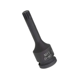 TA-VIGOR Impact Triple Square Spline Bit Socket, 1/2" Drive x M11 (11mm) Key Socket, Premium CR-MO Steel Bits, 78mm Length Bit for Impact Power Drills, Torque Wrench, Ratchet Wrench