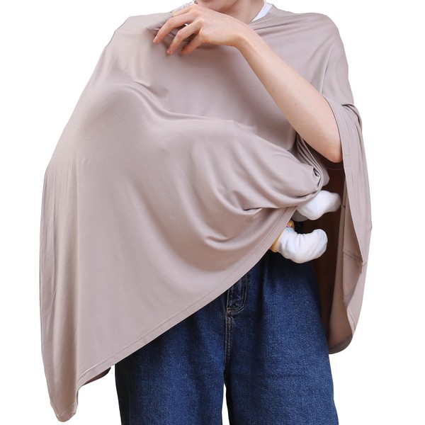 Seejoy Multi-use Nursing Cover for Breastfeeding, 360°Full Coverage Nursing Poncho,