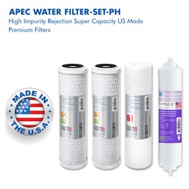 APEC 90 GPD Stage 1-3&6 Replacement Filter Set for ULTIMATE Series Alkaline Reverse Osmosis Water System (FILTER-SET-PH)