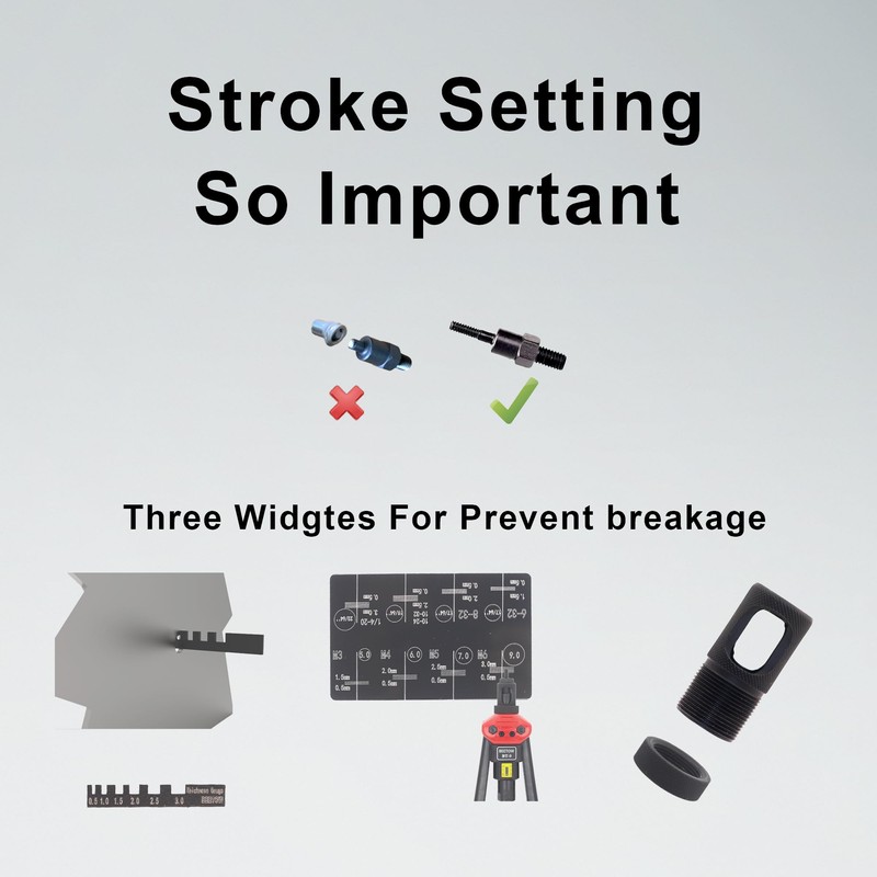 BEETOW Professional Rivet Nut Tool Kit – 16'' Rivnut Gun