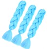 Braids Extensions, Blue, Pack of 3, Jumbo Braid Extensions, 24