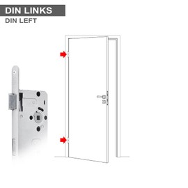 SOTECH BKS Door Lock Profile Cylinder Lock Class 2 Backset 55 mm Faceplate 20 mm DIN Left Distance 72 mm Front Door Lock Mortise Lock for Entrance Doors