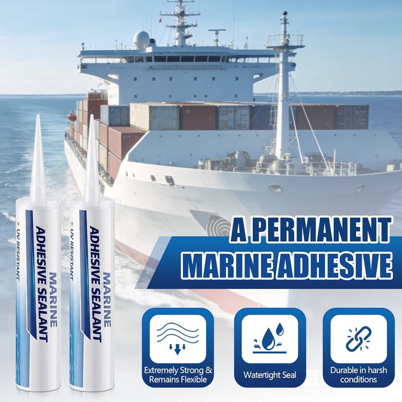 6 Packs Marine Sealant Pond Sealant Watertight Bonding and Sealing,