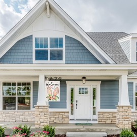 NQ - Colgador de pared para bandera de jardín para exterior, soporte para bandera de jardín, soporte para bandera de buzón, colgador para pancarta para decoración, ideal para bandera con ancho menor