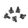 VISSQH 90pcs 4Pin Micro Tactile Push Button Switch Miniature Momentary