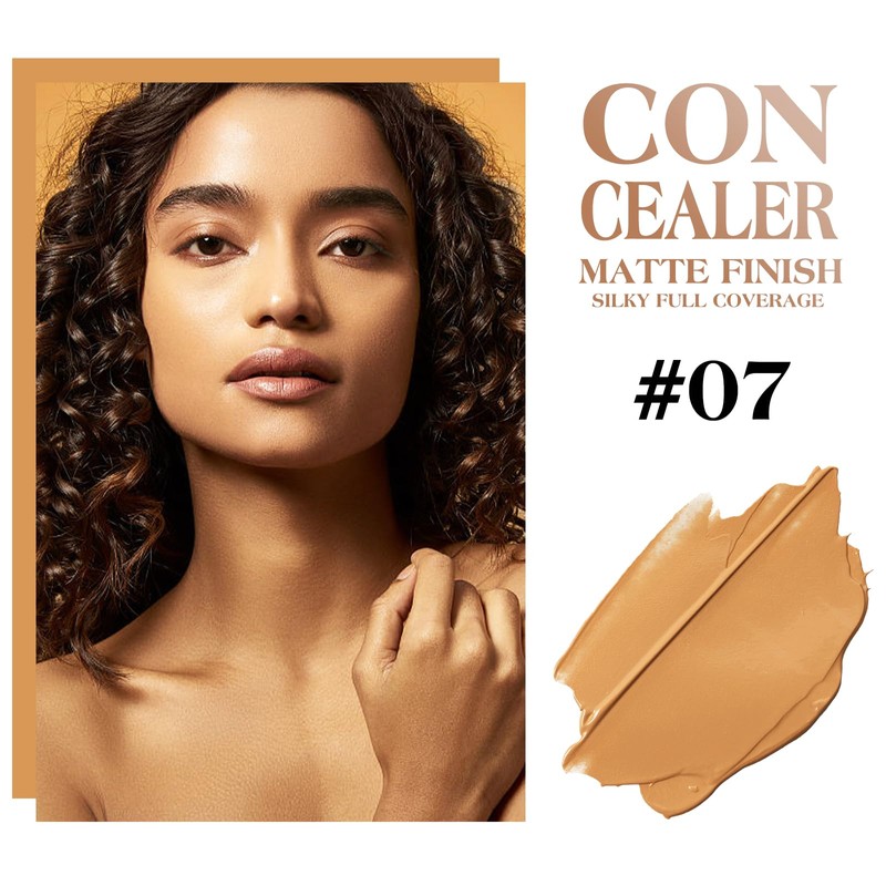 LOKFAR Concealer Full Coverage Kit with Brush, Under Eye Concealer