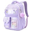 QIXIHU Kids Backpack for Girls, Bookbag for Elementary Students Kawaii