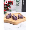 JSDDE Amethyst Crystal Cat Figurine for Cat Lovers Cute Gemstone