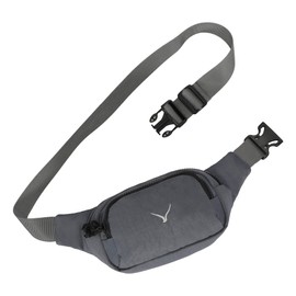 Bumbag Waist Bag Waterproof Running Waist Fanny Pack for Men Women Adjustable Belt Waist Packs for Outdoors, Sport, Hiking, Travel Grey