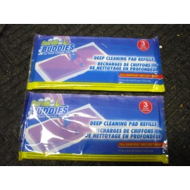 Scrub Buddies New 2 X 3 pack Scrub Buddies for Touch Cleaning Jobs Deep Cleaning Pad Refills