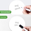 Reusable Dry Erase Sticky Notes Round Whiteboard Stickers with 2