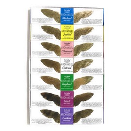 GOLOKA Archangel 7 Pack Assorted Incense Stick Set - 105 Sticks - 15 grams per pack - Archangel Michael, Archangel Jophiel, Archangel Chamuel, Archangel Gabriel, Archangel Raphael ,Archangel Uriel, Archangel Zadkiel.