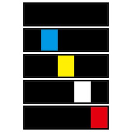 Exam Room Sign,Medical Door Signs for Doctors Offices, Hospitals and Clinics,Primary Colors, 5 Sign System, 10" x 3"-Black