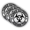 Unbranded/Generic 3 - Zombie Outbreak Response Team Hard Hat Stickers \\ Helmet Decals Labels ZORT