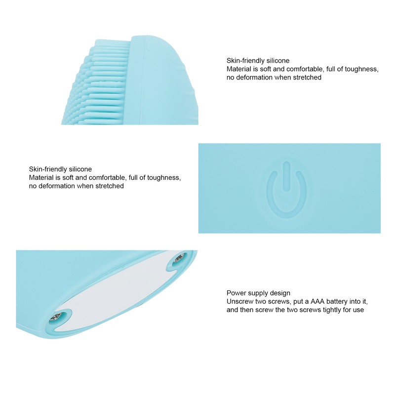 Facial Cleansing Brush Waterproof Electric Vibration Face Cleanser Skin Caring