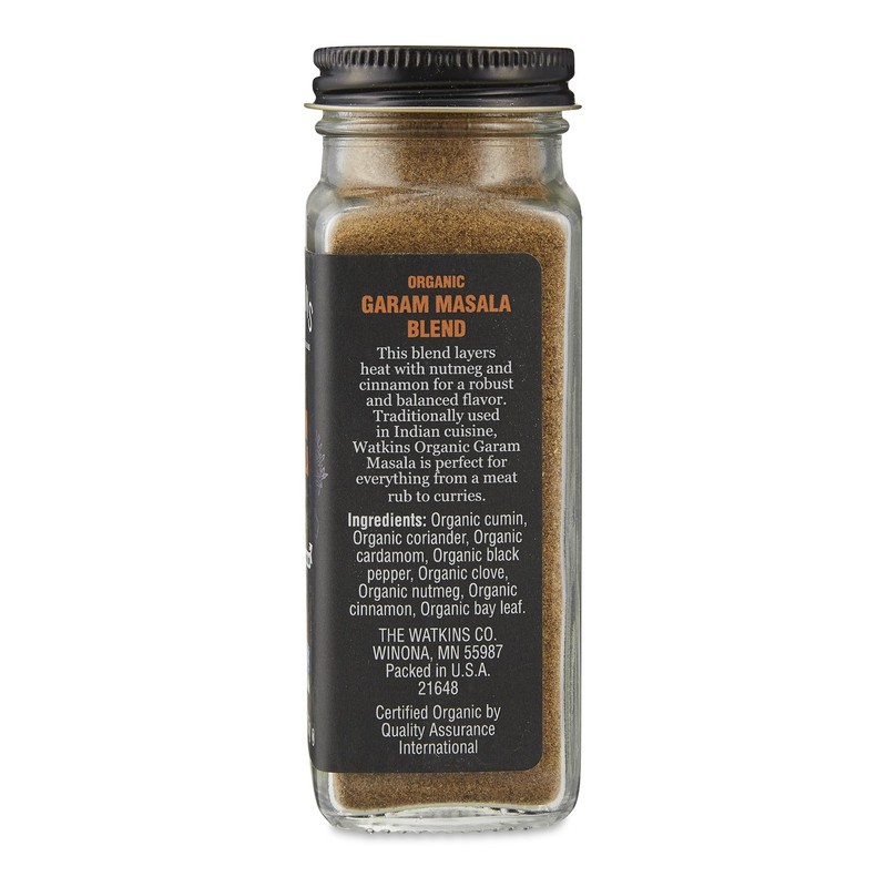 Watkins Organic Garam Masala Blend, 2.6 oz. (Pack of 1)