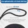Moclear Premium Marine-Grade Dock Lines - 2 Pack 1/2" x