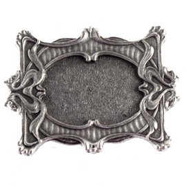 Pewter Finish Ornate Empire Western Belt Buckle for Men and Women – Stylish Unisex Cowboy Buckle