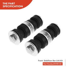 A-Premium Set of 8, Front Upper Control Arm, Sway Bar Link, Inner & Outer Tie Rod End, Compatible with Honda Accord 1990 1991 1992 1993