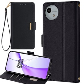 AQUOS wish4 SH-52E Case Folio Wish 4 Strap Case wish 4 Ymobile docomo SH52E A402SH Mobile Case aquoswish4 Notebook Case Sharp Aquos wish4 Cover Wish 4 Notebook Cover Shockproof Card Case Applicable