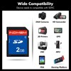 INDMEM SD Card 2GB 2 Packs Class 4 MLC Secure