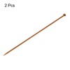 HARFINGTON 2Pcs 4mm Bamboo Knitting Needle Straight Single Pointed 10