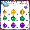 22 Pcs Mardi Gras Tree Decoration Set Mardi Gras Ornaments