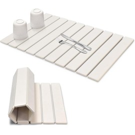 Stone Dish Drying Mats for Kitchen Counter, 24"×16 Quick Dry Collapsible Dish Drying Mat, Eco-Friendly Absorbent Diatomaceous Earth Mats for Dishes Bottles Cups.