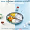 Platos de Acero Inoxidable para Bebe, Set de Alimentación para