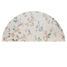 Autotech Park Precut Arched Window Film, Floral Series 3 Design, Self Static Adhesive Cling, 56 inch Diameter