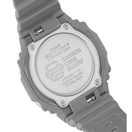 Casio G-Shock GA-2100HD-8A 2100 Series Analog Digital Gray Strap Men's Watch, White Dial, 48.5 × 45.4 × 11.8 mm