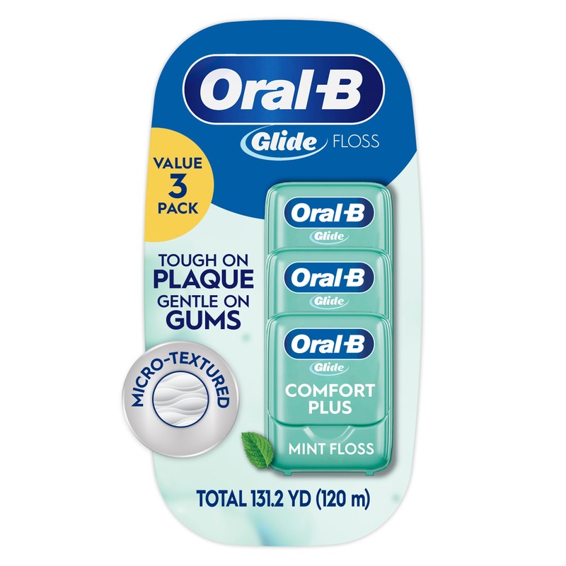 Oral-B Glide Pro-Health Comfort Plus - Hilo dental, menta, 3